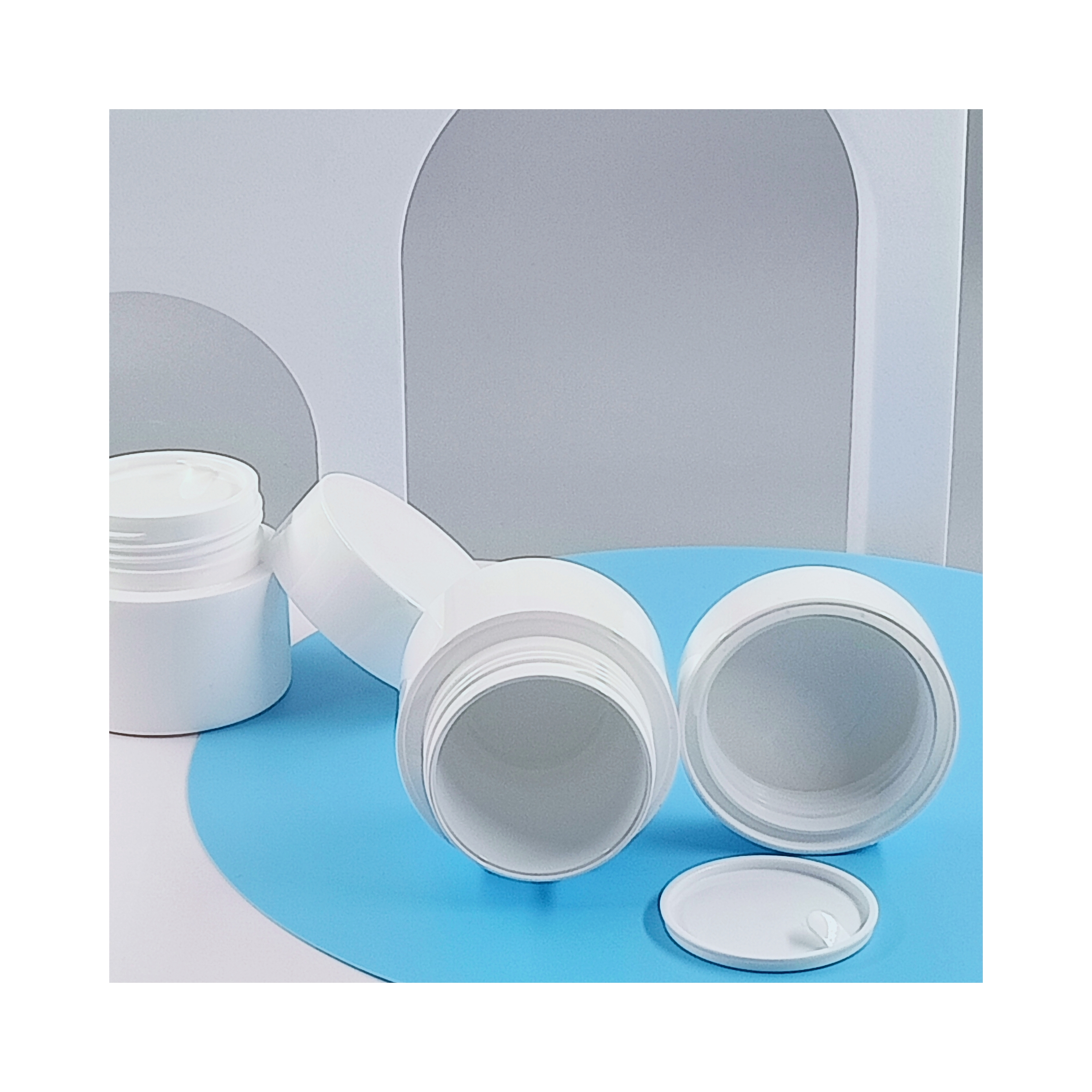 Plastic Cream Jar for Eye Cream in Customized Color Option