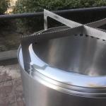 Camping 14 Inches Ound Fire Pit BBQ 304 Stainless Steel Smokeless Stove