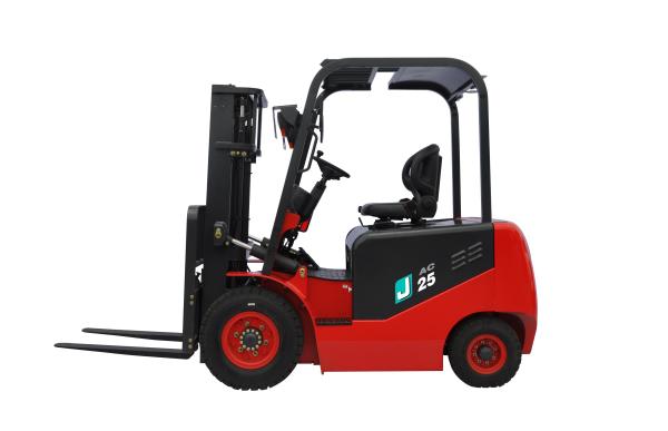 AC Drive Battery Powered Forklift , 4 Wheel Electric Forklift 2.5 Ton Lifting