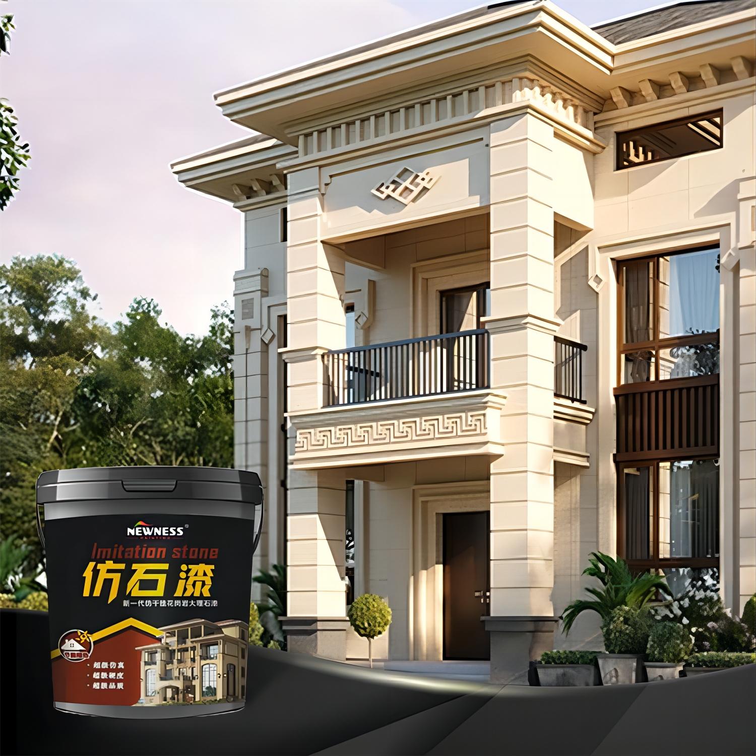 Base on Color Chart natural stone paint coat spray Building Coating CAS No. 79-10-7