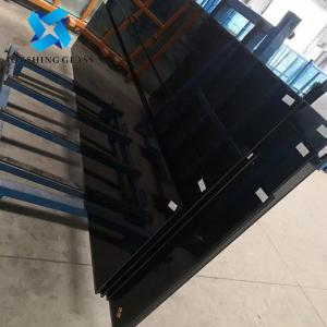 Quality Customized Shape Black Toughened Glass 8mm Dark Tempered Glass wholesale