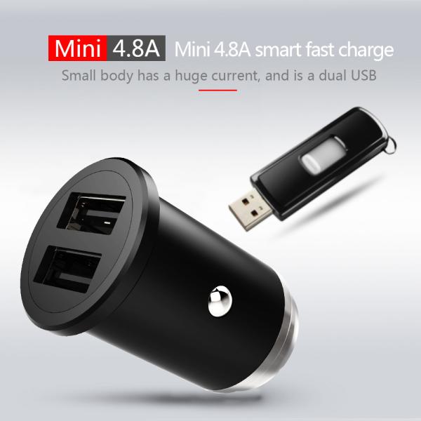 4.8A Dual USB CAR CHARGER Universal Compatible HOCO USB CAR CHARGER for all