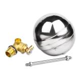 Brass Water Control Float Valve , Mini Industrial Ball Float Valve