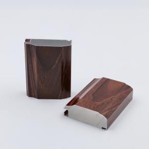 Quality Wood Grain 6063 T5 Aluminium Handle Profile For Kitchen Cabinet wholesale
