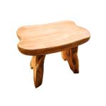 Solid Wood 0.053m3 Chinese Fir Waterproof Durable Stool Retro