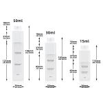 Transparent Square Shape Bottle Double Wall Bottle Airless Wholesale PET Plastic