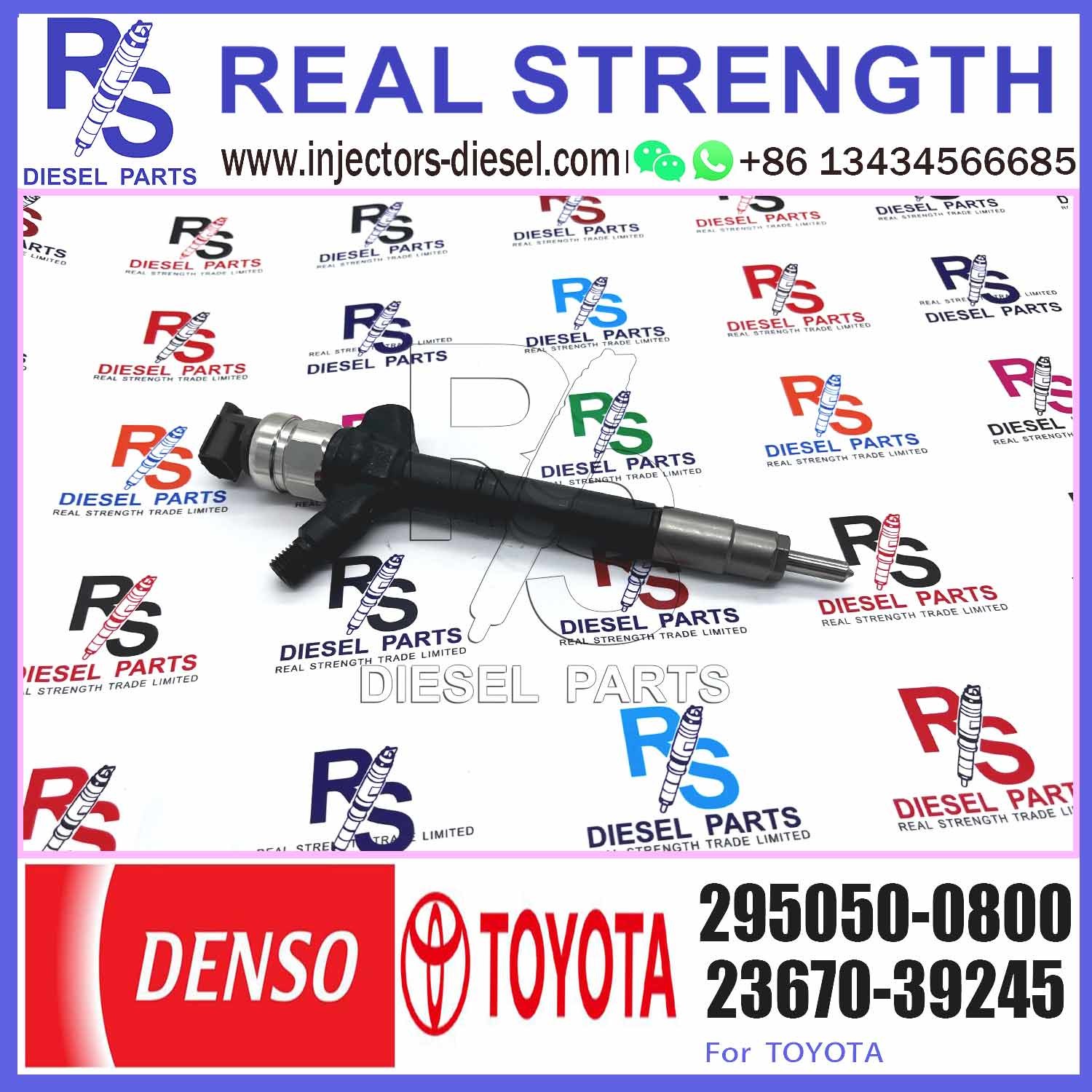 original injector 295050-0810 for 23670-09380 23670-0L110 replace 295050-0800