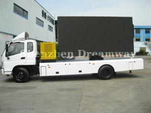 Quality P10 Mobile Led Truck Advertising Screen , Outdoor Mounted Led Billboard HD 800Hz wholesale
