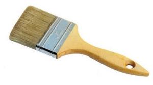 Quality 4&quot; White Bristle House Paint Brush with Lacquered Wood Handle wholesale