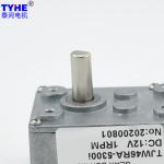 20Rpm DC Worm Gear Motor 6V 12V DC Right Angle Gear Motor