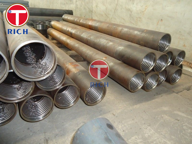 Round Shape Drilling Steel Pipe / Seamless Steel Tube Length 4m - 12.5m