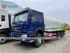 Quality SINOTRUK HOWO 16cbm Sewage Suction Truck With Italy BP Vaccum Pump wholesale