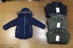 Multicolour Olive Navy Boys Longline Puffer Coat 100% Polyester Fiver