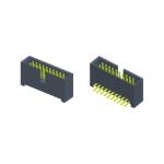 3.0Amps Double Row Pin Header 2.54 Mm Pitch Connector Straight type