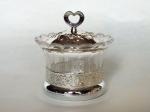 P1-Arabia Exquisite Imitation metal base Louhua Sunflowers Sugar bowl