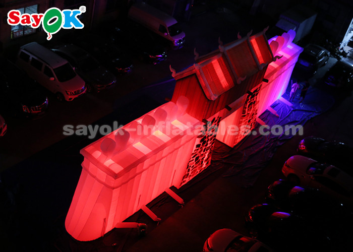 ROHS Custom Inflatable Products , Commercial LED Inflatable Rock Wall For Outdoor Display