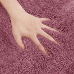 Bsci 100 Anti Skid Bathroom Fluffy Rugs Pearl Yarn Microfiber