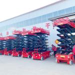 Lowest Height 1700mm Mobile Self-Propelled Scissors Lift Platform for Glass