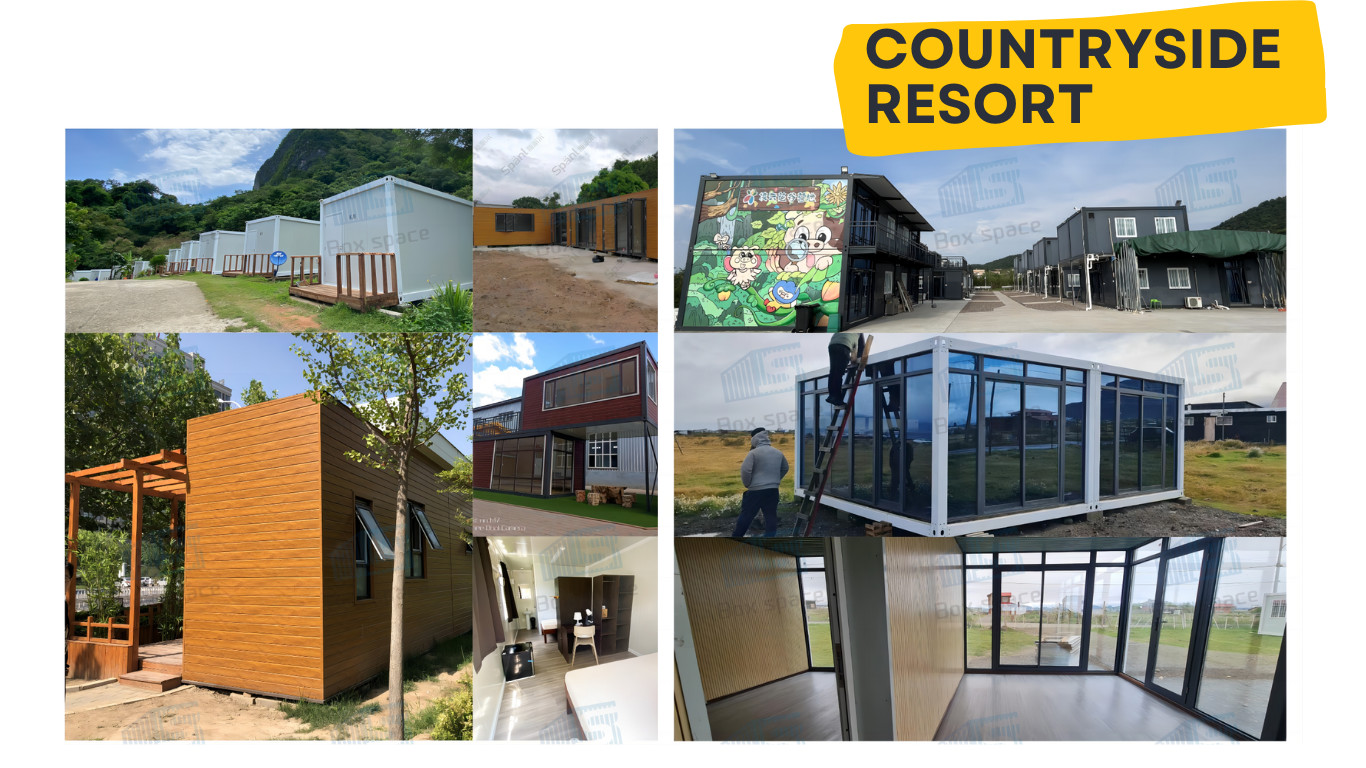 Flexible And Convenient Portable Site Office Container Modular Steel Frame Rock Wool Sandwich Panel Modular House