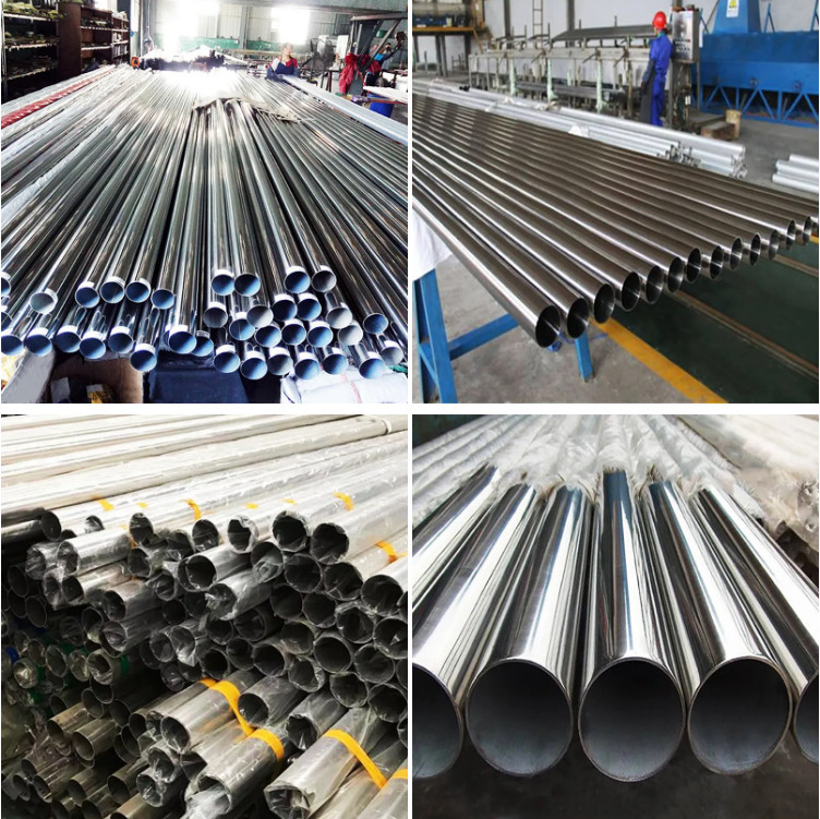 Polished Seamless Stainless Steel Pipe 201 Ss Color Custom Thick Tube 2500mm