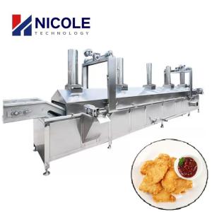 Quality Continuous Commercial Gas Deep Fryer Machine Continuous Multifunctional SS 304 wholesale
