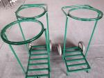 Strong Frame Wheel Trash Bag Carts Three Wheel Ganvalnized Surface Treatment