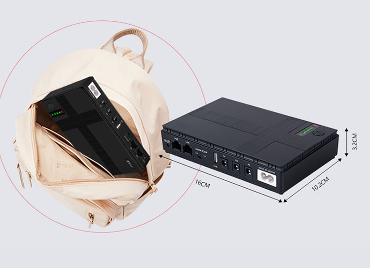 Power Bank Wifi Mini Ups For 12v Wifi Router Smart Ups 20000mah