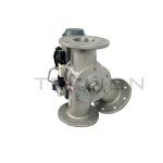 Industrial Electric 3 Way Gravity Diverter Flap Valve For Chemical Industry