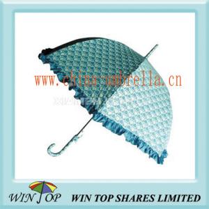 Quality Ladies Straight Pongee Printed Umbrella wholesale