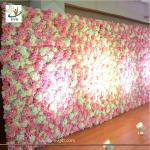 UVG 2.5m curved big fake flower wall wedding backdrops in silk rose and