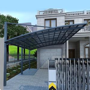Quality Polished Aluminium Car Parking Shed Resistant Polycarbonate Roof Modern Design wholesale