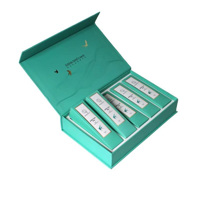 China Wholesale Rigid Custom Logo Printed Book Type Box, Ribbon Clousre Magnetic Paper Packaging Gift Box