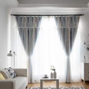 Quality Thermal Insulated Geometric Pattern Jacquard Blackout Drapes Window Curtains wholesale