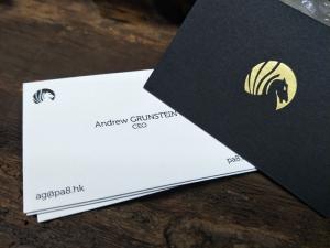 Quality Excellent Quality Customized Black And White Bond Business Card With Gold Foil Stamping wholesale