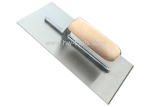 Quality Carbon steel blade plastering trowel with wooden handle HW02101 wholesale