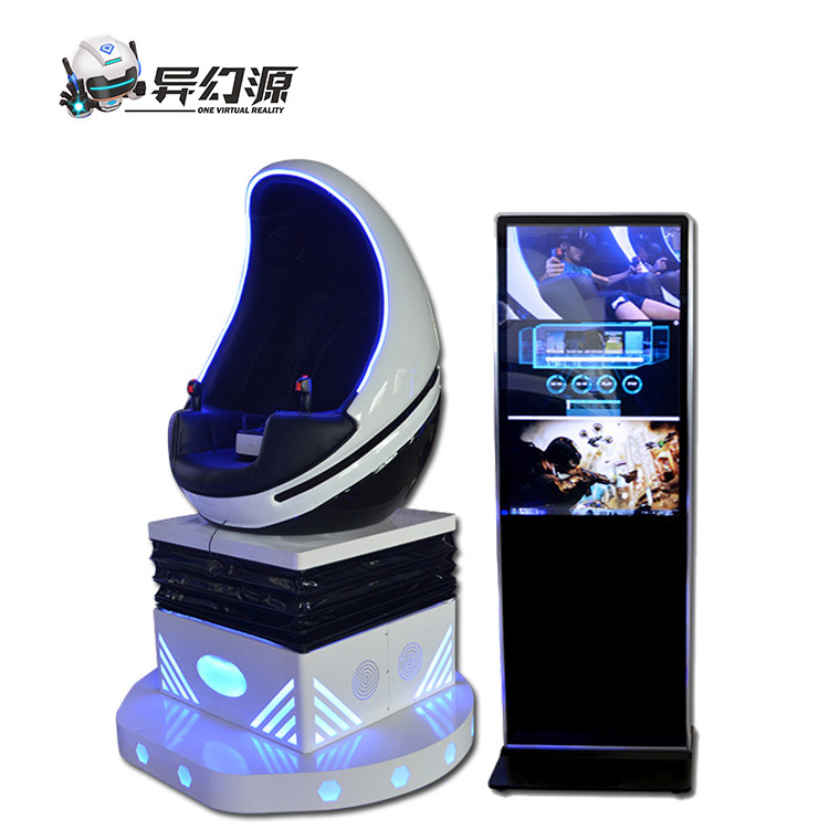 Acrylic 360 Vision 9D Egg Cinema VR Chair Rotating Simulator