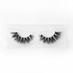 OEM Flexible Band Natural Mink Lashes , 3D 17mm Mink Lashes