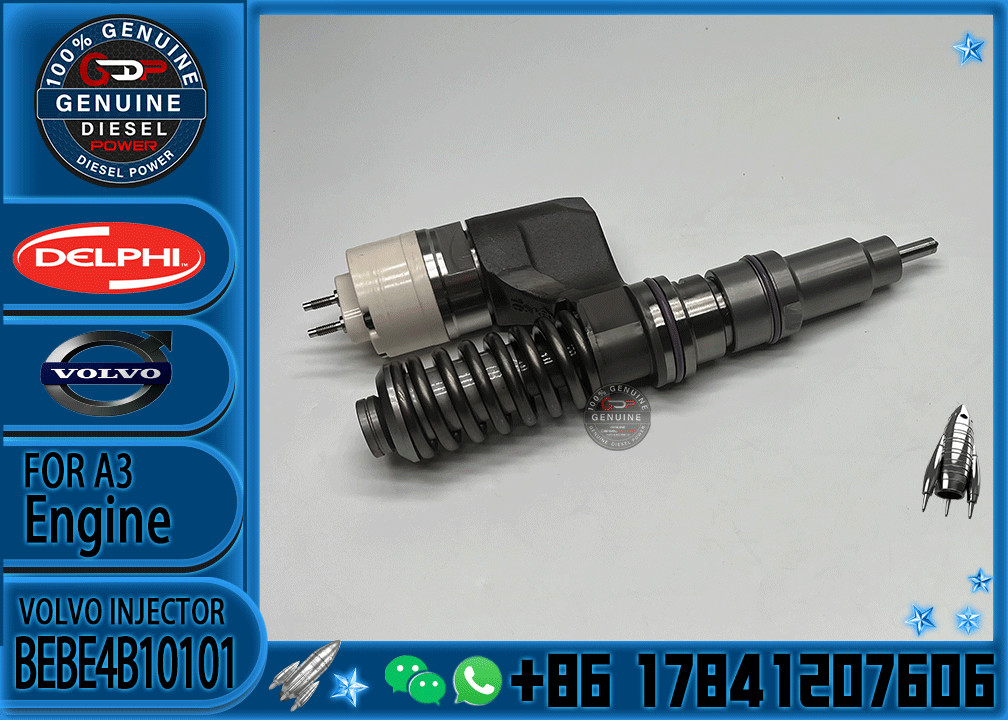Diesel injector 3964820 BEBE4B10001 BEBE4B10101 R517662 BEBE4B17102 EX631012 RG33967 33800-84100 for diesel engine