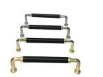 Antique Bronze Zinc Leather Drawer Pull Kitchen Cabinet Handles Office Desk/