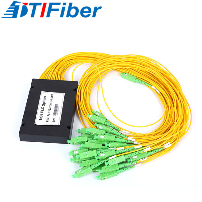 FTTH ABS Box Type 1*4 Optical PLC Splitter SC APC UPC Single Mode