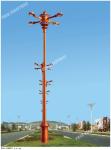 8-10Meter Q235 steel decrotaive factory pole street light with LED light