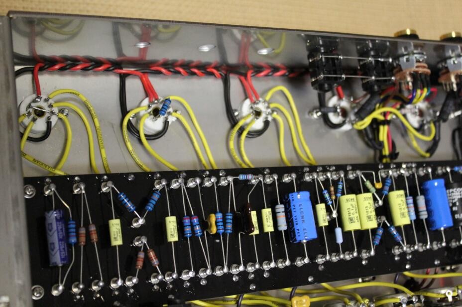 Marshall Style JTM45 Hand Wired All Tube Guitar Amplifier Head Chassis with Ruby Tubes 50W in Black Musical Instruments