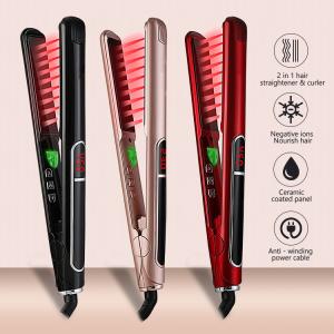 Quality CE Approval 450F Ceramic Plate Hair Straightener , Infrared Hair Straightener wholesale