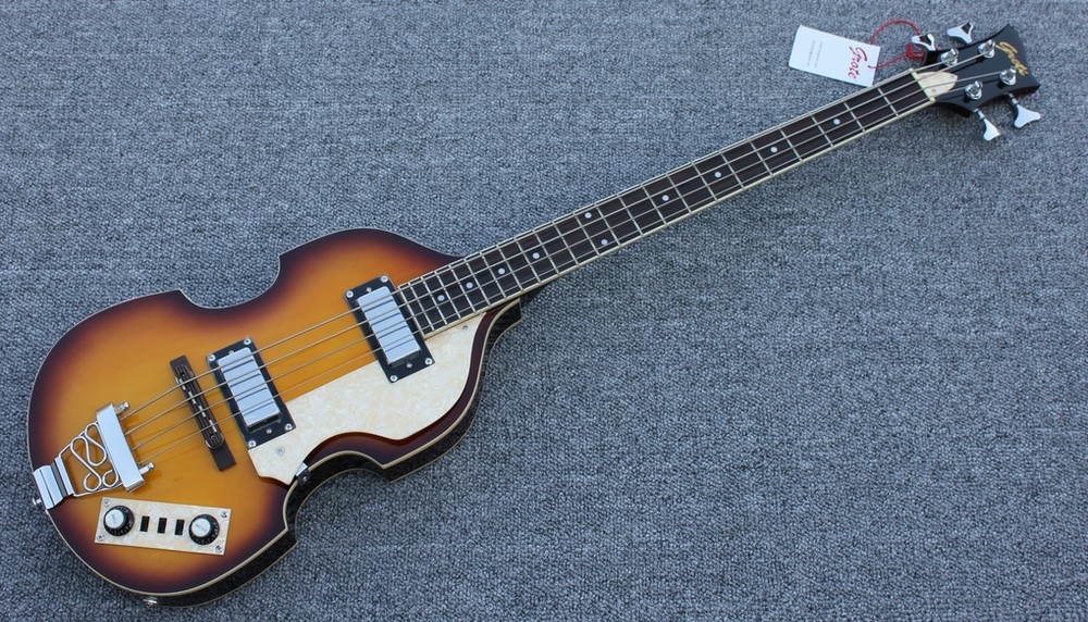 4-string BB2 BASS Violin BassHi-BB Series fully hollow body2 Staple pickups, vintage style4-string BB2 Style.Free shippi