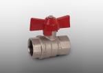 PTFE Seal 2 Inch Brass Ball Valve -20℃-100℃ Working Temperature
