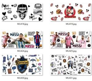 Quality UV Resistant Custom UV DTF Glass Cup Wraps Free Artwork Services wholesale