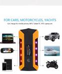 Peak Current Smart 12v 600A Car Battery Jump Starter ABS Aluminum Alloy