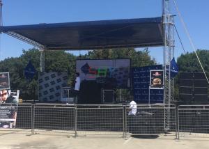 Quality SMD3535 Outdoor P10 Full Color Waterproof Rental LED Display Screen, Cabinet Size: 640x640mm wholesale