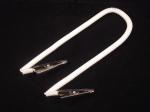 Crocodile dental stretchy cord plastic patient napkin bib clips white/black w