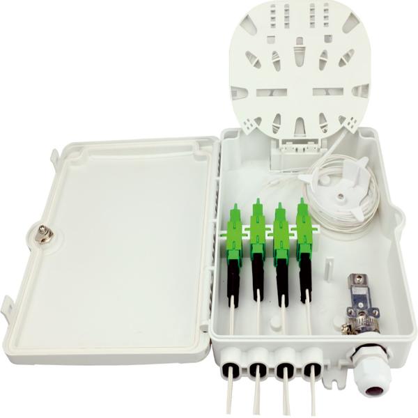 Wall Pole Mount Fiber Optic Distribution Box for Network FTTH IP65 Outdoor 8